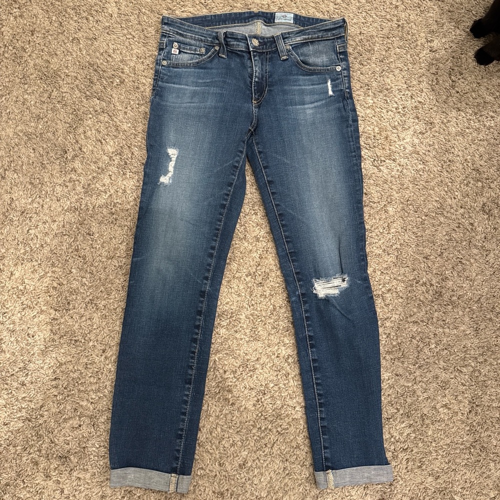 AG Adriano Goldschmied Dark Blue Skinny Jeans